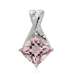 Pendentif en platine et Morganite rose