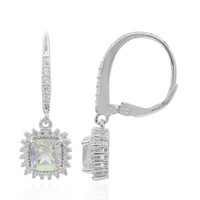 Boucles d'oreilles en argent et Topaze Rayon de Lune