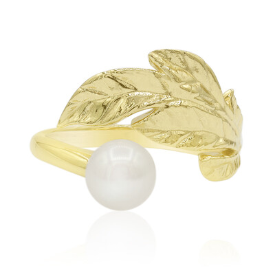 Bague en argent et Perle de culture d'eau douce (TPC)