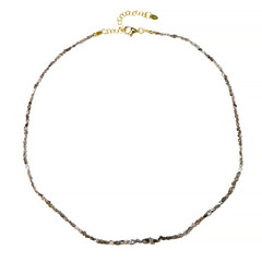 Collier en argent et Diamant champagne