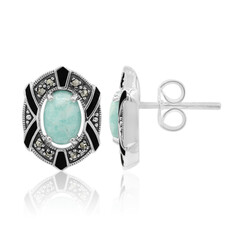 Boucles d'oreilles en argent et Amazonite