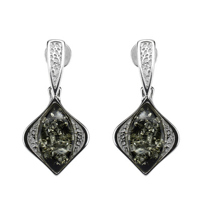 Boucles d'oreilles en argent et Ambre baltique (dagen)