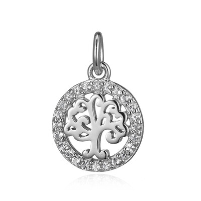Pendentif en argent et Topaze blanche