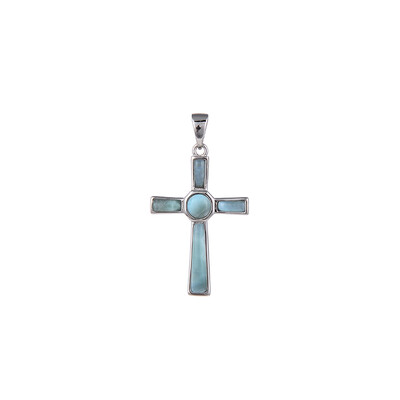 Pendentif en argent et Larimar