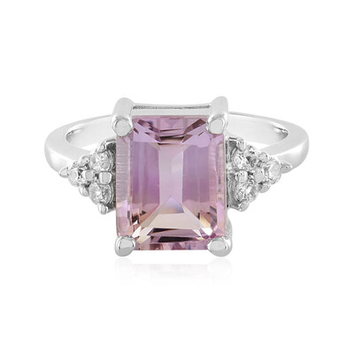 Bague en argent et Amétrine d'Anahi