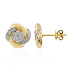 Boucles d'oreilles en or et Diamant SI1 (G)