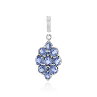 Pendentif en argent et Saphir de Ceylan