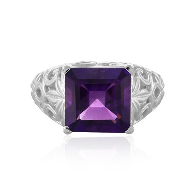 Bague en argent et Améthyste de Zambie