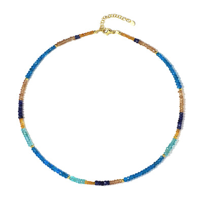 Collier en argent et Saphir bleu de Madagascar (Riya)