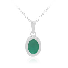 Collier en argent et Emeraude