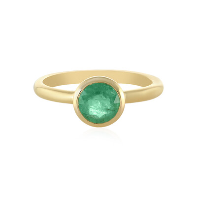 Bague en argent et Emeraude de Russie
