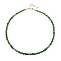 Collier en argent et Diopside de Russie