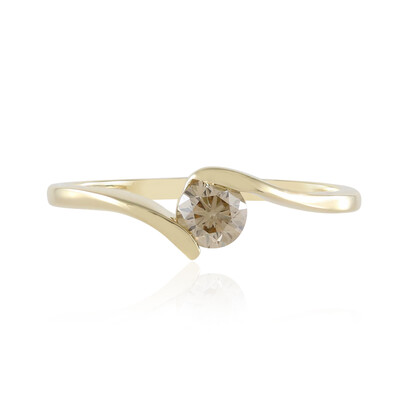 Bague en or et Diamant champagne SI2