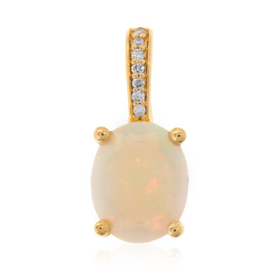 Pendentif en or et Opale Welo