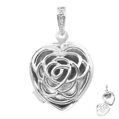 Pendentif en argent et Topaze blanche