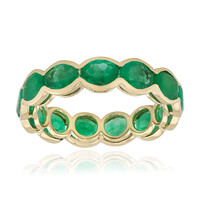 Bague en or et Emeraude de Zambie
