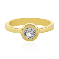 Bague en argent et Topaze blanche