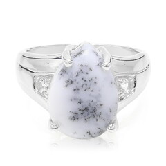 Bague en argent et Agate dendritique