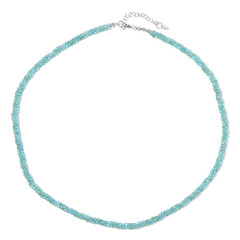Collier en argent et Apatite bleue