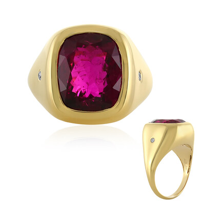 Bague en or et Rubellite AAA du Brésil (AMAYANI)