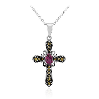 Collier en argent et Grenat Rhodolite