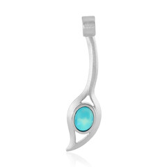 Pendentif en argent et Opale bleue d'Éthiopie