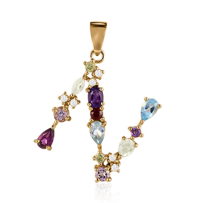 Pendentif en argent et Topaze bleu ciel