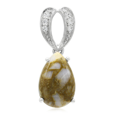 Pendentif en argent et Quartz Dinosaure