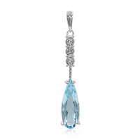 Pendentif en argent et Topaze bleu ciel