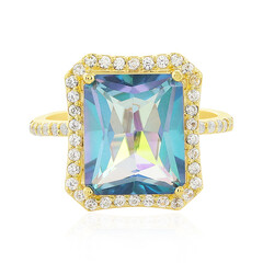 Bague en argent et Quartz océan