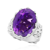 Bague en argent et Améthyste de Zambie (Dallas Prince Designs)