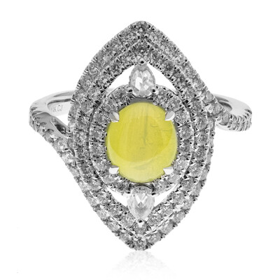 Bague en or et Chrysobéryl œil-de-chat (CIRARI)
