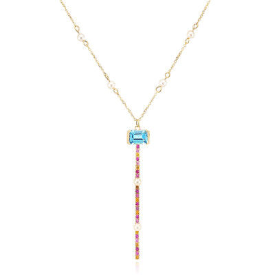 Collier en or et Topaze de Marambaia (Michelle Albala)