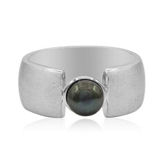 Bague en argent et Perle de culture d'eau douce (TPC)