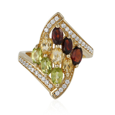 Bague en argent et Grenat
