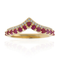 Bague en argent et Rubis