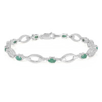 Bracelet en argent et Emeraude de Socoto