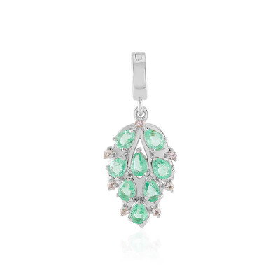Pendentif en argent et Emeraude de Russie
