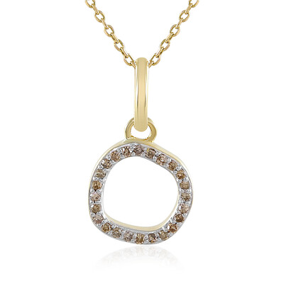 Collier en or et Diamant champagne I4