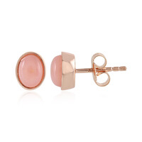 Boucles d'oreilles en argent et Opale rose