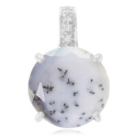 Pendentif en argent et Agate dendritique