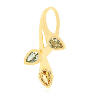 Pendentif en or et Béryl doré d‘Australie