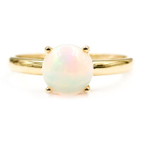 Bague en or et Opale Welo