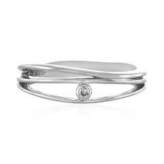 Bague en argent et Diamant I4 (J)