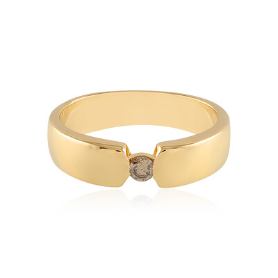 Bague en argent et Diamant chocolat I3