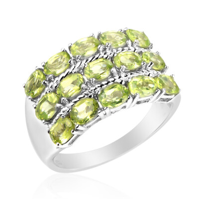 Bague en argent et Péridot