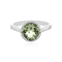 Bague en argent et Améthyste verte