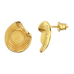 Boucles d'oreilles en argent et Ambre laiteux de la Baltique