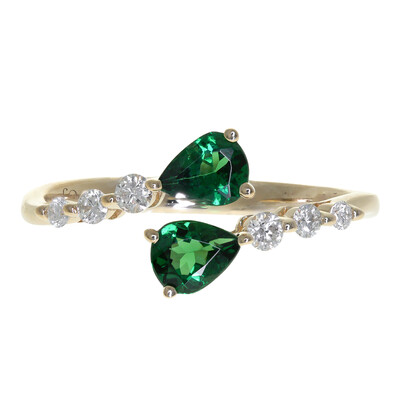 Bague en or et Tsavorite du Kenya AAA  (CIRARI)