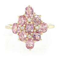 Bague en or et Saphir Padparadscha non chauffé (AMAYANI)